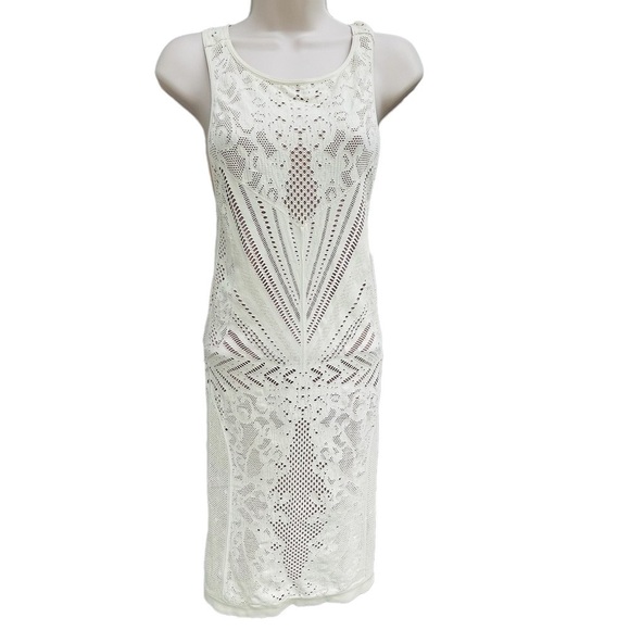 Nwt INTIMATELY FREE PEOPLE Lace Ivory Nude Body-con Mini size medium large - Picture 11 of 11